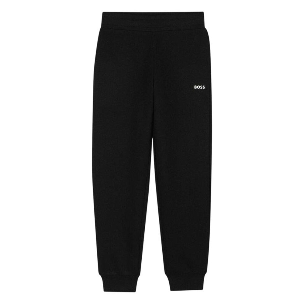 Boss Childrens/Kids Fleece Logo Logo Joggers / Black